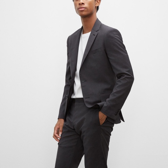 Grant Wool Blazer - Brand New - NEVER WORN - Dark Charcoal